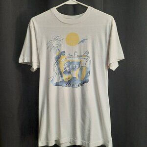 Vintage Single Stitch Corona Beer T-shirt Men's Size Medium Beach Themed USA